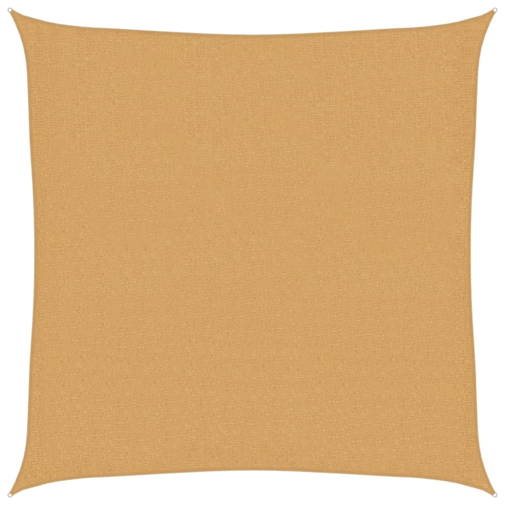 Produktbild för Solsegel 160 g/m² fyrkantig sand 2x2 m HDPE