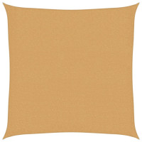 Produktbild för Solsegel 160 g/m² fyrkantig sand 2x2 m HDPE