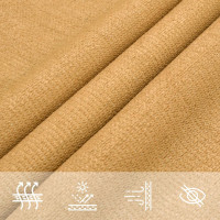 Produktbild för Solsegel 160 g/m² fyrkantig sand 2x2 m HDPE