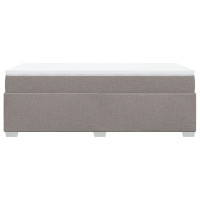 Produktbild för Ramsäng med madrass taupe 100x200 cm tyg