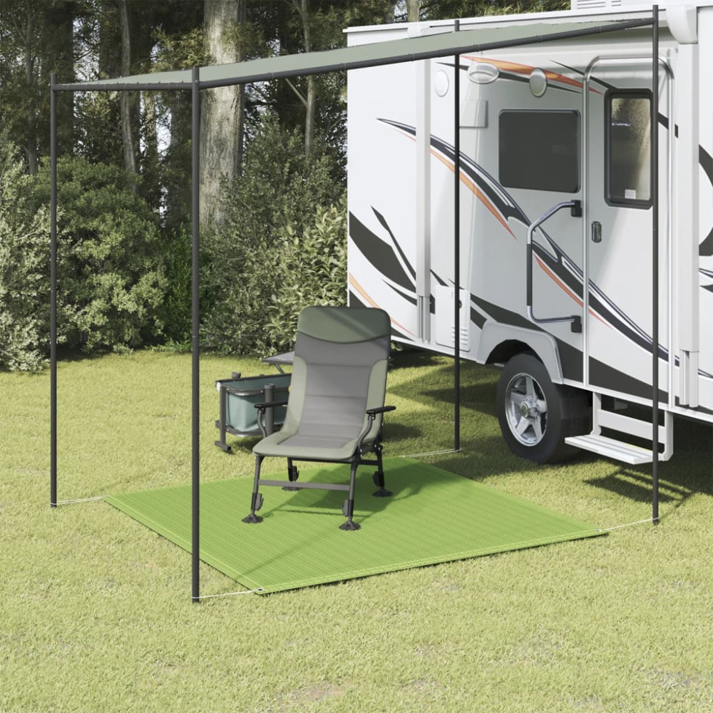 Produktbild för Tältmatta ljusgrön 200x200 cm HDPE