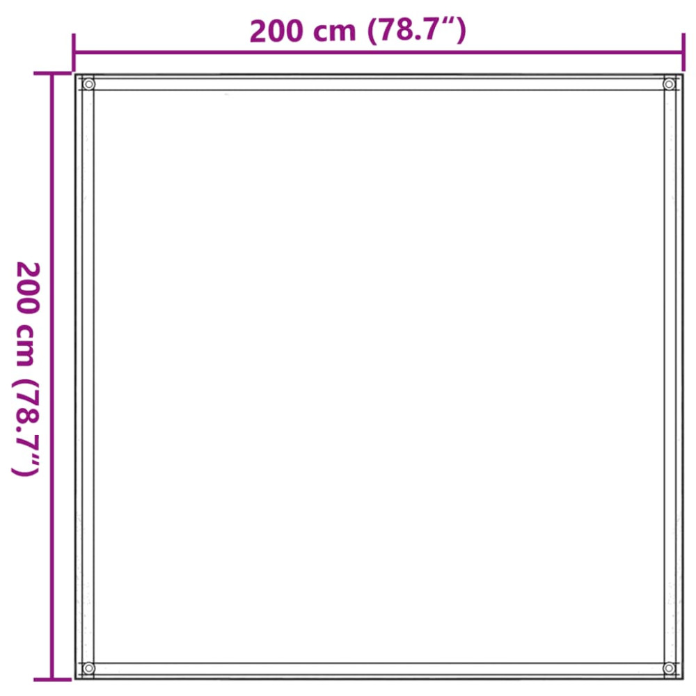 Produktbild för Tältmatta ljusgrön 200x200 cm HDPE