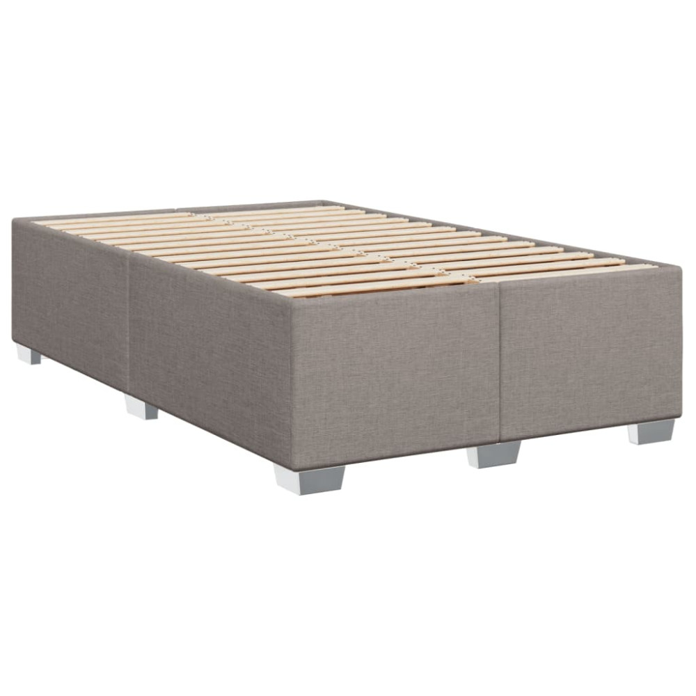 Produktbild för Ramsäng med madrass taupe 100x200 cm tyg
