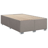 Produktbild för Ramsäng med madrass taupe 100x200 cm tyg