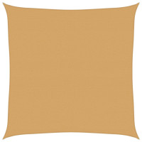 Produktbild för Solsegel 160 g/m² fyrkantig sand 4,5x4,5 m HDPE