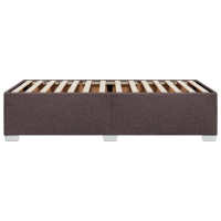 Produktbild för Sängram utan madrass mörkbrun 80x200 cm tyg