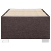 Produktbild för Sängram utan madrass mörkbrun 90x190 cm tyg