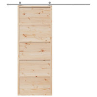 Produktbild för Ladugårdsdörr 80x208 cm massiv furu