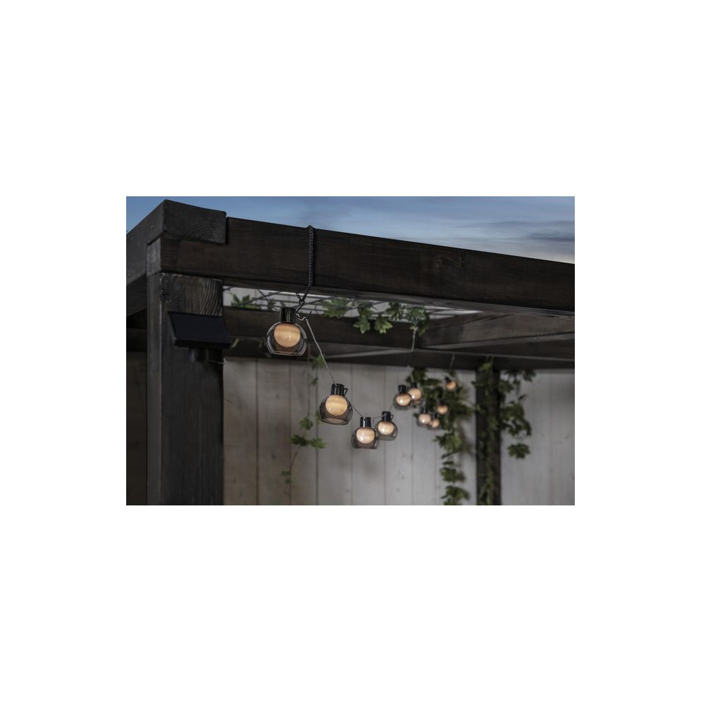 Produktbild för Ljusslinga solcell Smoky LED 2,7m