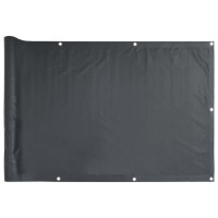 Produktbild för Insynsskydd för balkong antracit 600x75 cm PVC