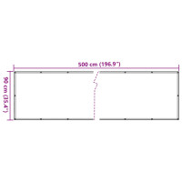 Produktbild för Insynsskydd för balkong antracit 500x90 cm PVC