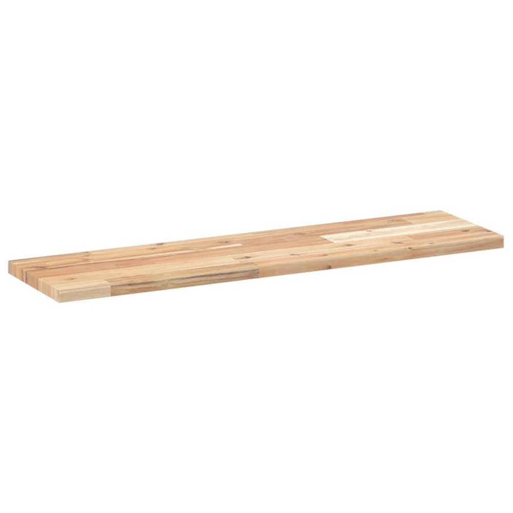 Produktbild för Svävande hyllor 3 st 80x20x2 cm obehandlat massivt akaciaträ