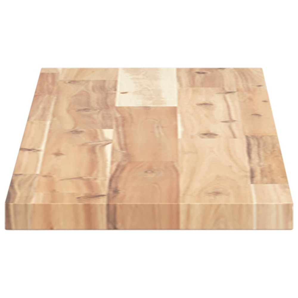 Produktbild för Svävande hyllor 3 st 80x20x2 cm obehandlat massivt akaciaträ