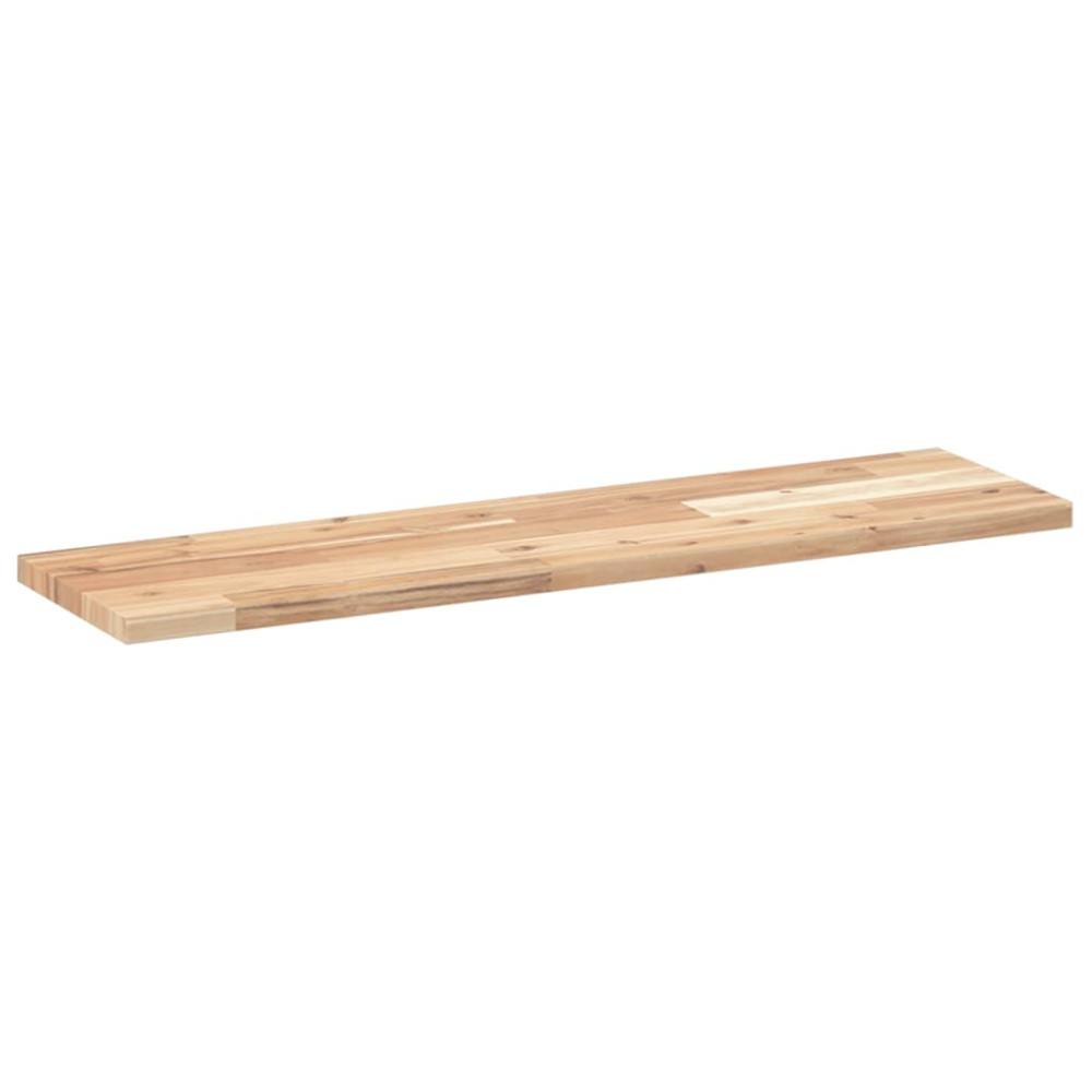 Produktbild för Svävande hyllor 3 st 80x20x2 cm obehandlat massivt akaciaträ
