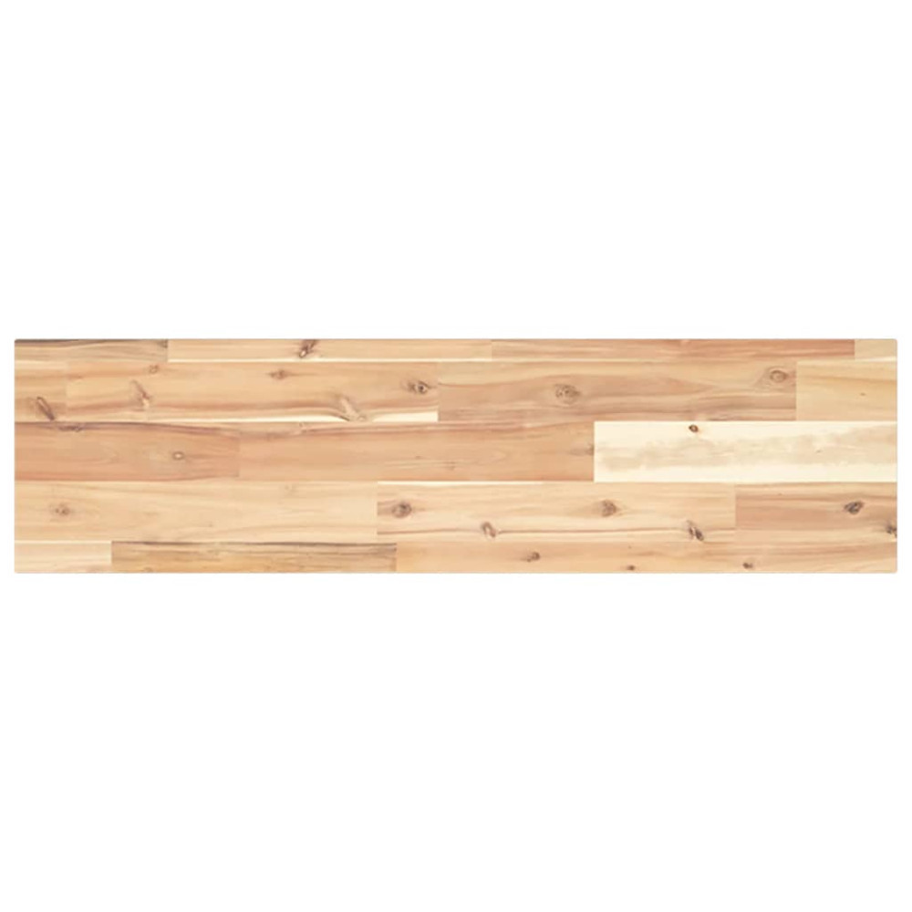 Produktbild för Svävande hyllor 3 st 80x20x2 cm obehandlat massivt akaciaträ