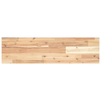 Produktbild för Svävande hyllor 3 st 80x20x2 cm obehandlat massivt akaciaträ