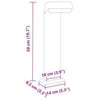 Produktbild för Utomhusgolvlampor 3st svart 50 cm gjuten aluminium