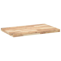 Produktbild för Bänkskiva för badrum obehandlad 140x50x4 cm massivt akaciaträ