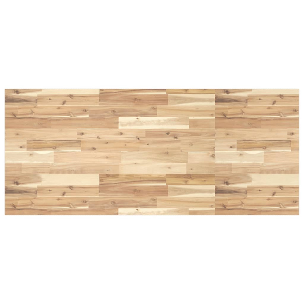 Produktbild för Bänkskiva för badrum obehandlad 120x60x2 cm massivt akaciaträ