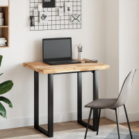 Produktbild för Bänkskiva för badrum obehandlad 80x60x4 cm massivt akaciaträ