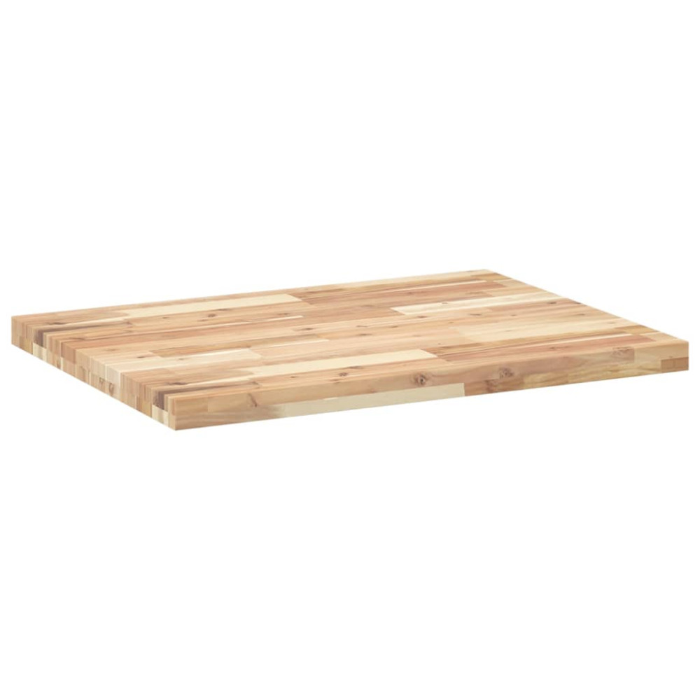 Produktbild för Bänkskiva för badrum obehandlad 80x60x4 cm massivt akaciaträ
