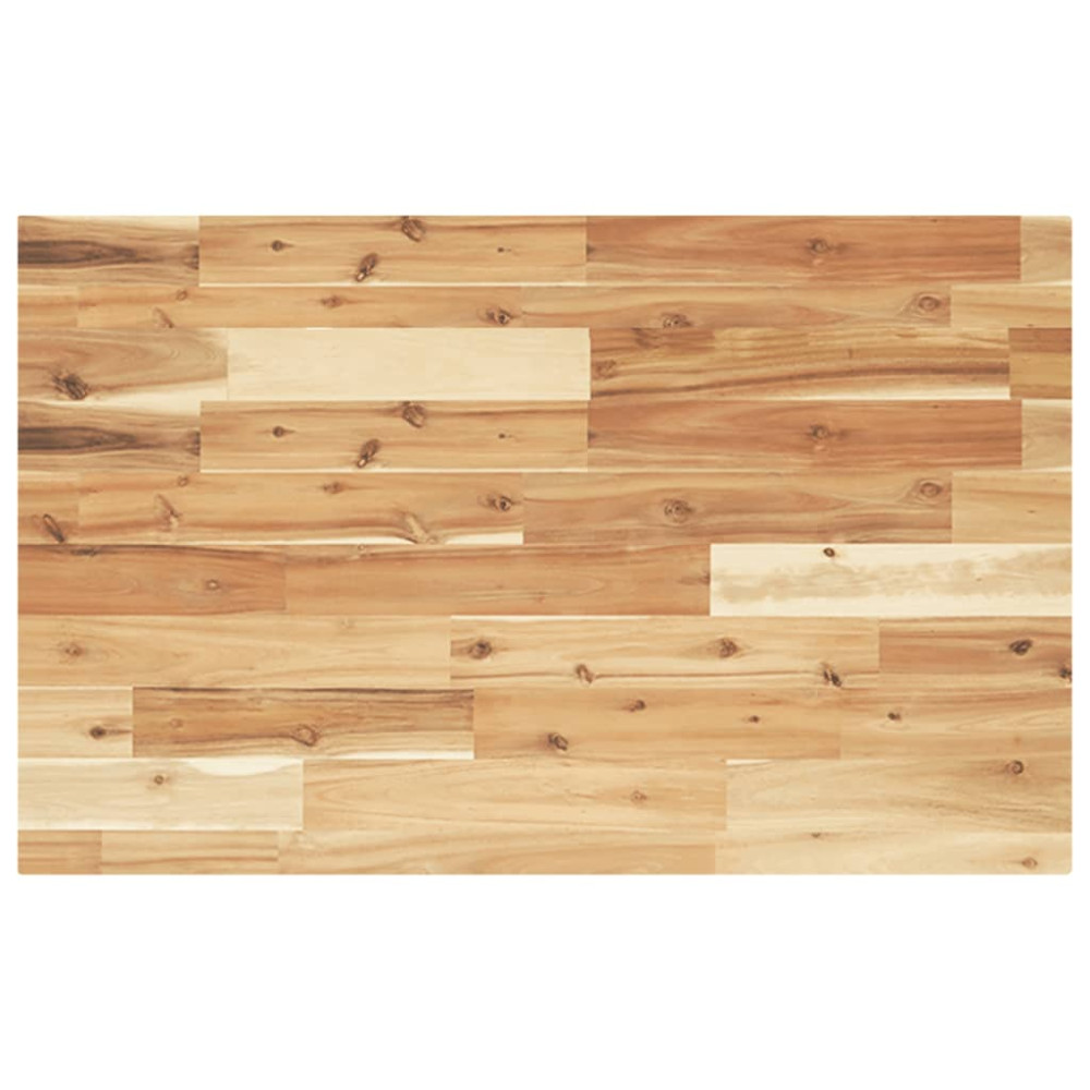 Produktbild för Bänkskiva för badrum behandlad 80x50x4 cm massivt akaciaträ