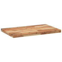 Produktbild för Bänkskiva för badrum behandlad 80x50x4 cm massivt akaciaträ
