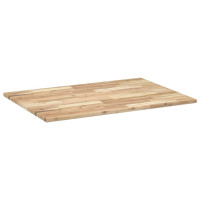 Produktbild för Bordsskiva obehandlad 120x70x2 cm massivt akaciaträ
