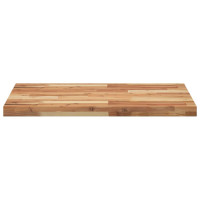 Produktbild för Bänkskiva för badrum behandlad 80x60x4 cm massivt akaciaträ