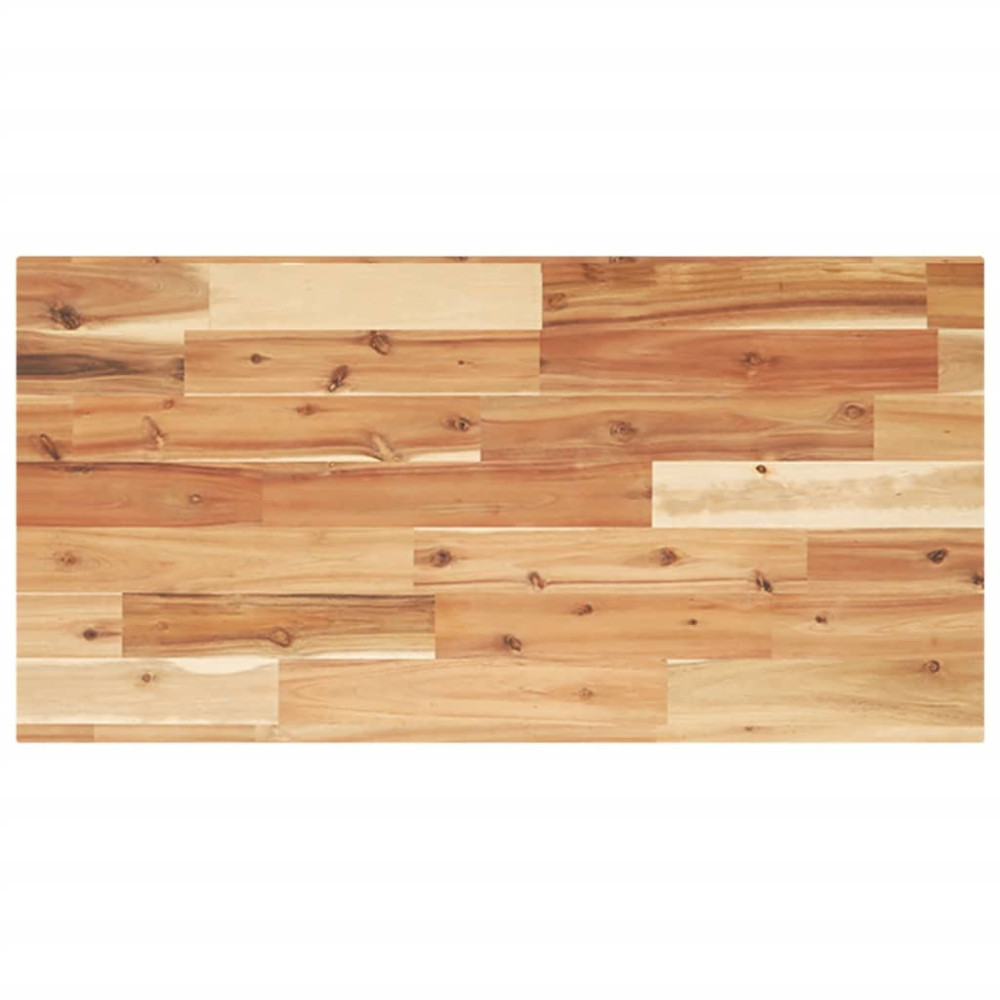 Produktbild för Bänkskiva för badrum behandlad 120x40x2 cm massivt akaciaträ
