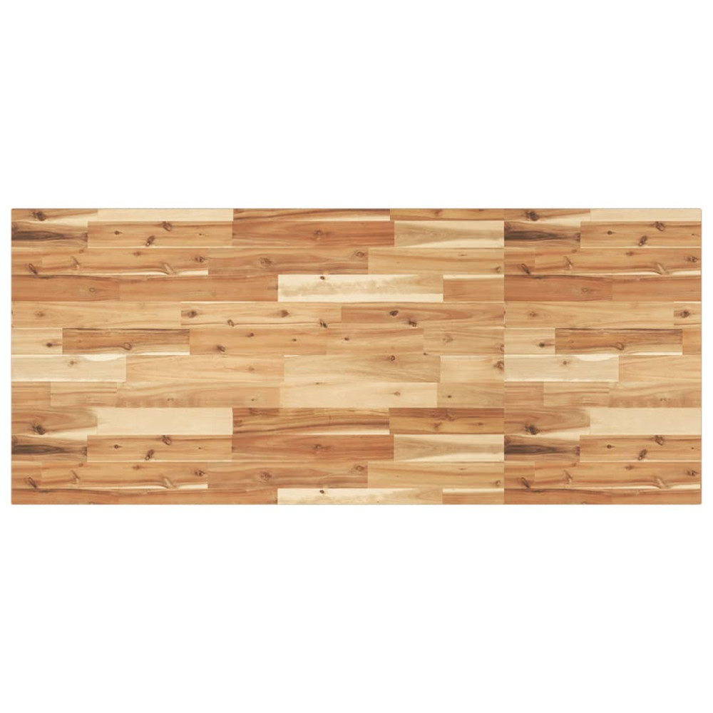 Produktbild för Bänkskiva för badrum behandlad 120x60x2 cm massivt akaciaträ