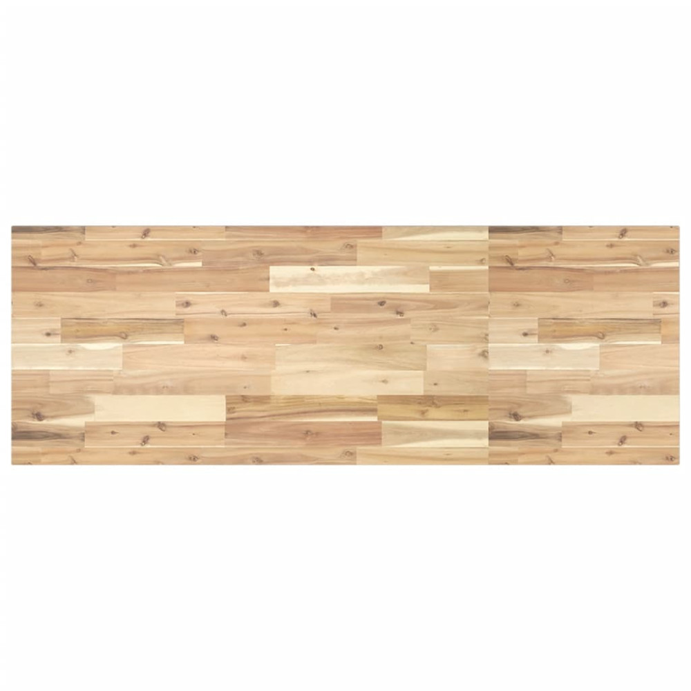 Produktbild för Bordsskiva obehandlad 120x50x2 cm massivt akaciaträ