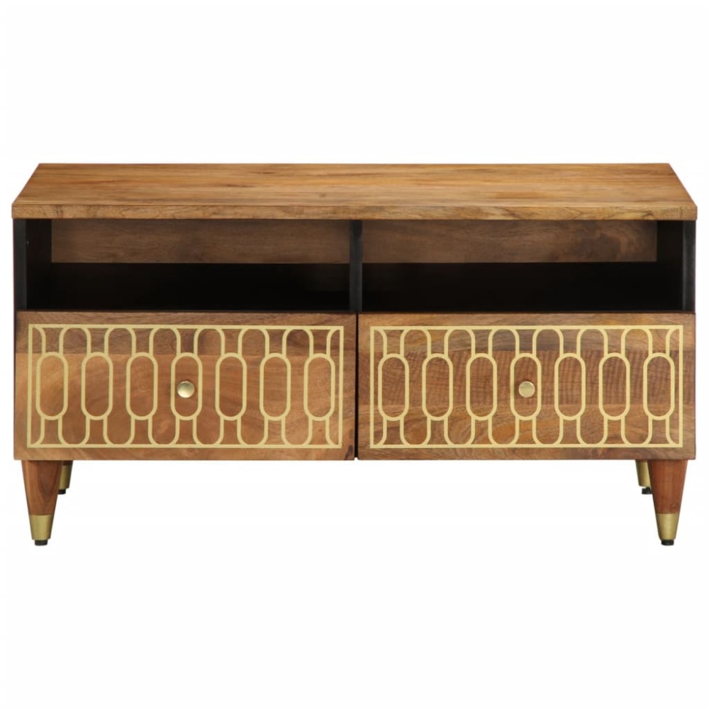 Produktbild för Soffbord 80x54x40 cm massivt mangoträ