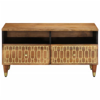 Produktbild för Soffbord 80x54x40 cm massivt mangoträ