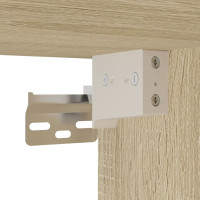 Produktbild för Högskåp sonoma-ek 80x42,5x249 cm konstruerat trä