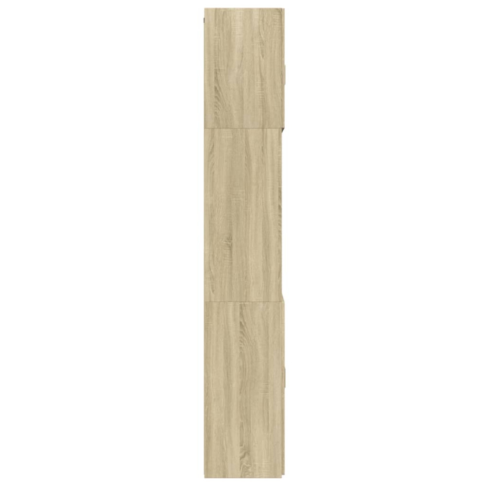 Produktbild för Högskåp sonoma-ek 80x42,5x249 cm konstruerat trä