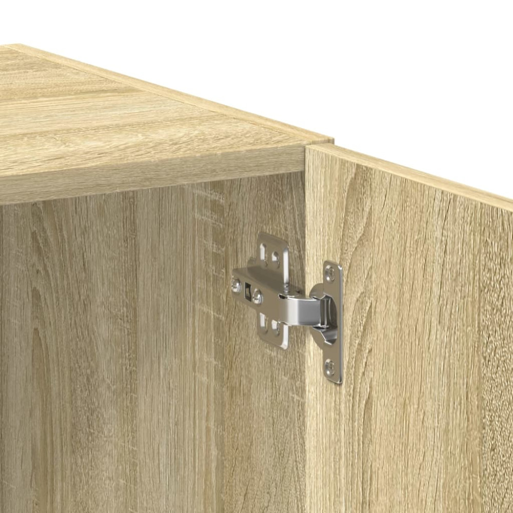 Produktbild för Högskåp sonoma-ek 80x42,5x249 cm konstruerat trä