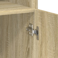 Produktbild för Högskåp sonoma-ek 80x42,5x249 cm konstruerat trä
