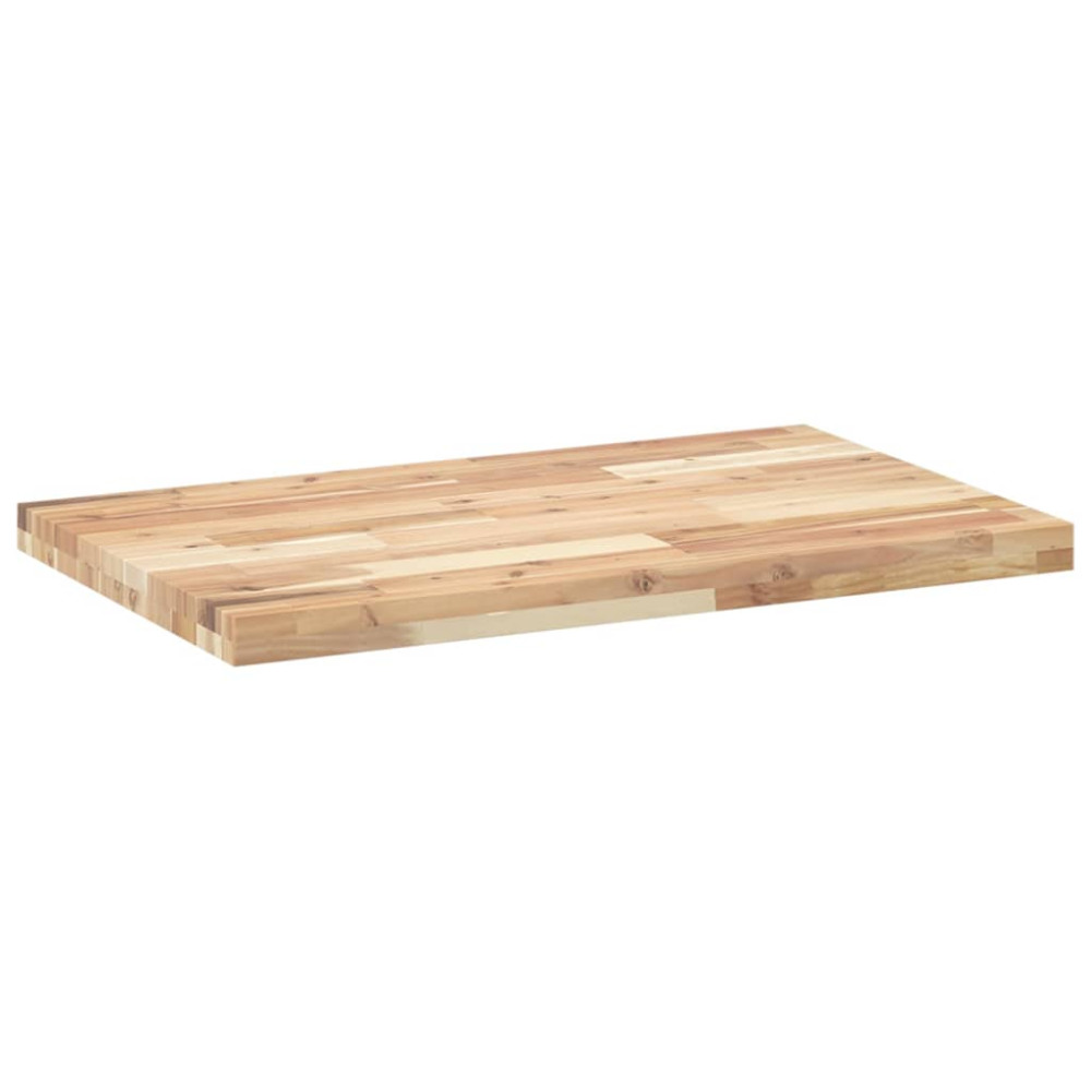 Produktbild för Bänkskiva för badrum obehandlad 60x50x4 cm massivt akaciaträ