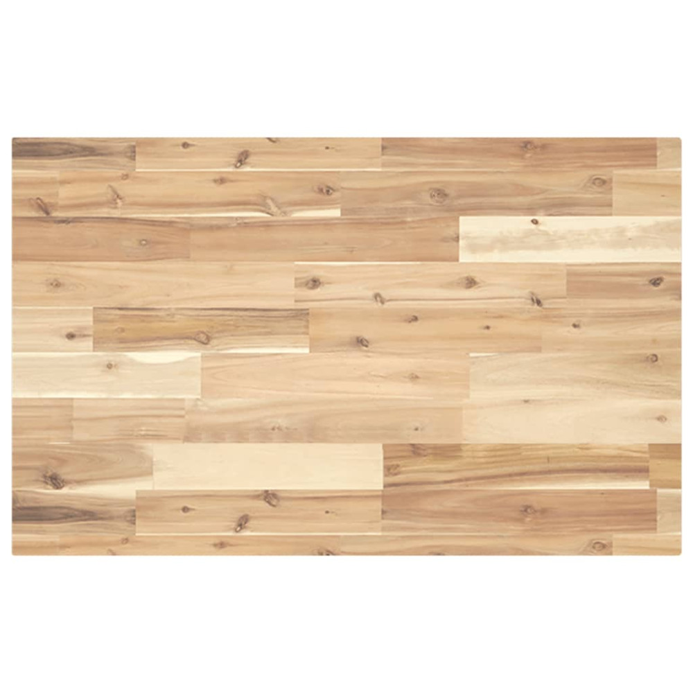 Produktbild för Bänkskiva för badrum obehandlad 120x50x4 cm massivt akaciaträ