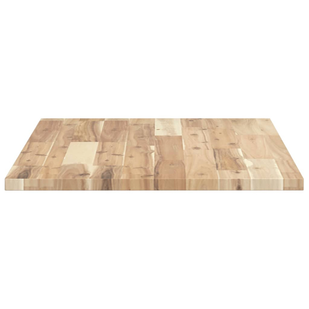 Produktbild för Bänkskiva för badrum obehandlad 100x50x2 cm massivt akaciaträ