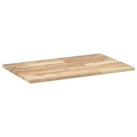 Produktbild för Bänkskiva för badrum obehandlad 100x50x2 cm massivt akaciaträ