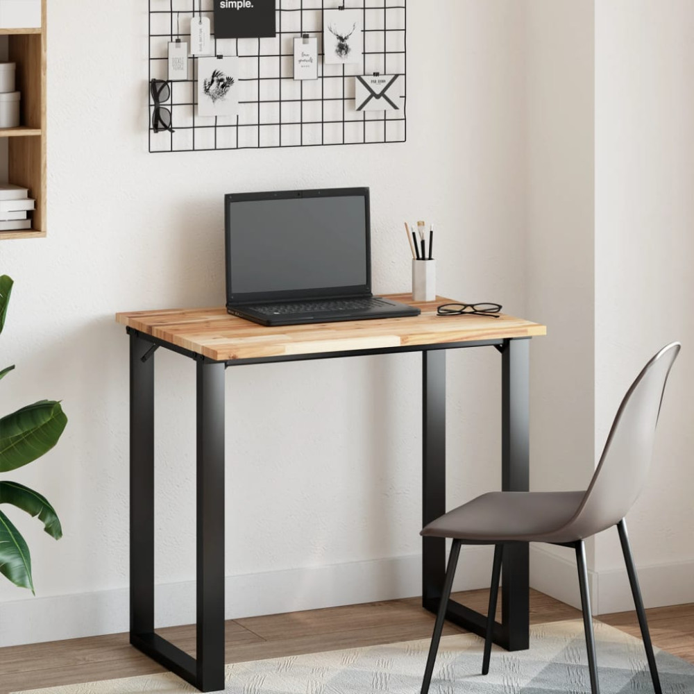 Produktbild för Bänkskiva för badrum obehandlad 100x60x2 cm massivt akaciaträ