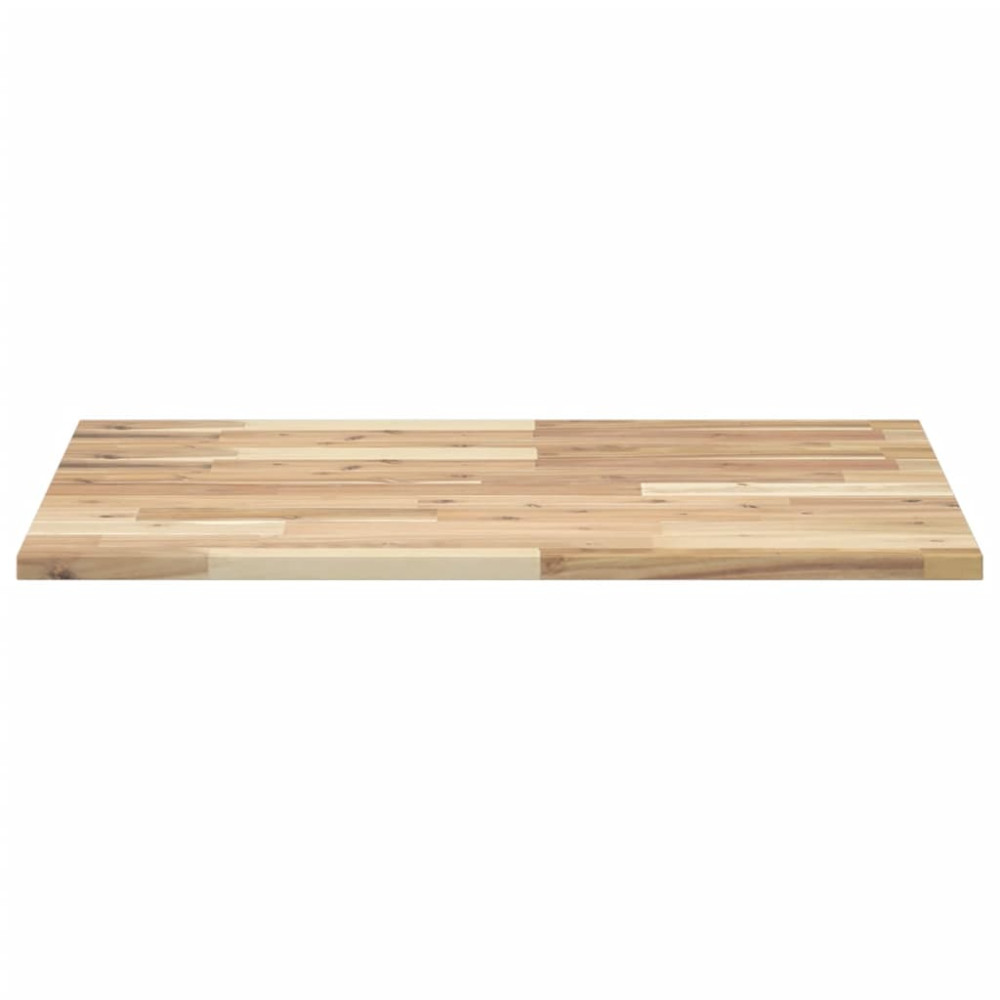 Produktbild för Bänkskiva för badrum obehandlad 100x60x2 cm massivt akaciaträ