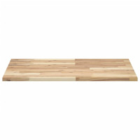 Produktbild för Bänkskiva för badrum obehandlad 100x60x2 cm massivt akaciaträ