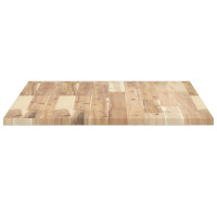 Produktbild för Bänkskiva för badrum obehandlad 100x60x2 cm massivt akaciaträ
