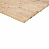 Produktbild för Bänkskiva för badrum obehandlad 100x60x2 cm massivt akaciaträ