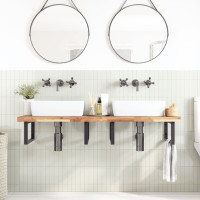 Produktbild för Bänkskiva för badrum obehandlad 160x50x4 cm massivt akaciaträ