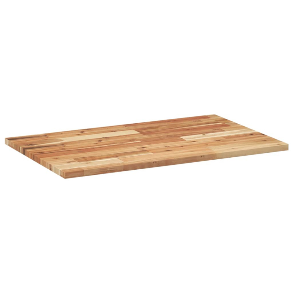 Produktbild för Bänkskiva för badrum behandlad 80x50x2 cm massivt akaciaträ