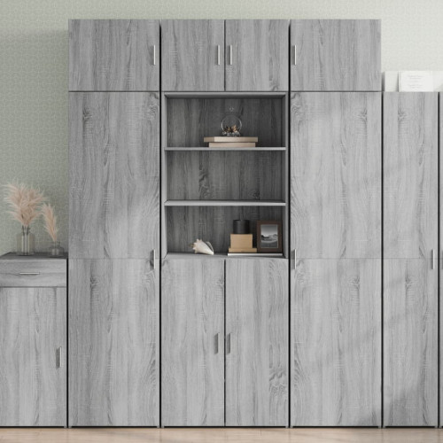 vidaXL Högskåp grå sonoma 70x42,5x185 cm konstruerat trä